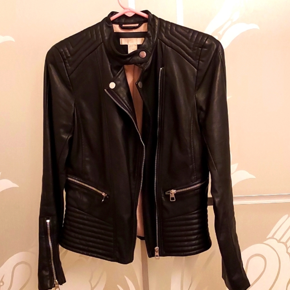 H&M faux leather jackets